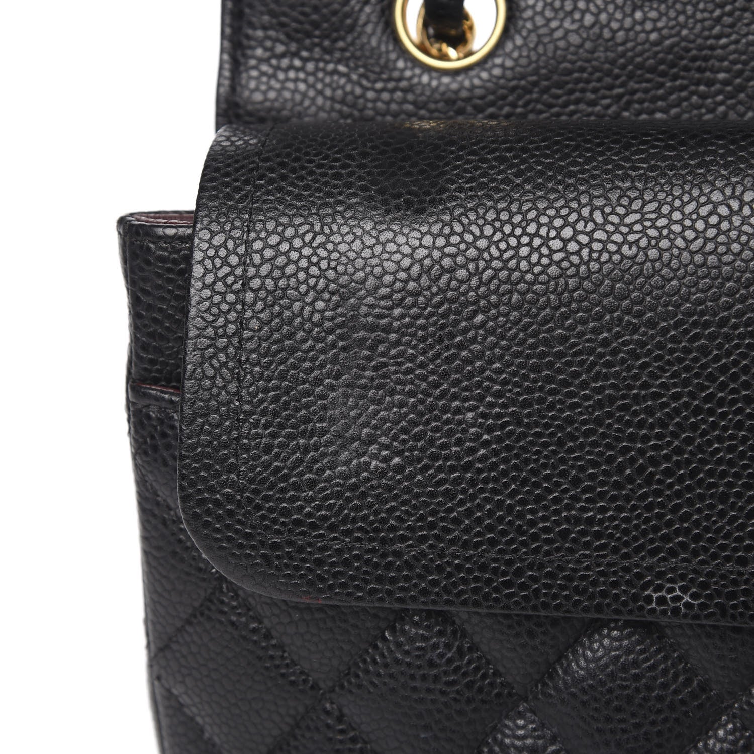 Chanel Caviar Quilted Medium Double Flap Black 12 of 16