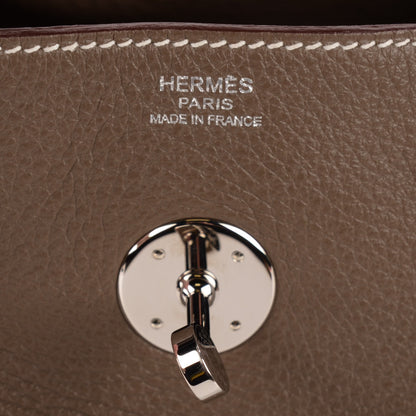 Hermes Taurillon Clemence Lindy 34 Etoupe 12 of 15
