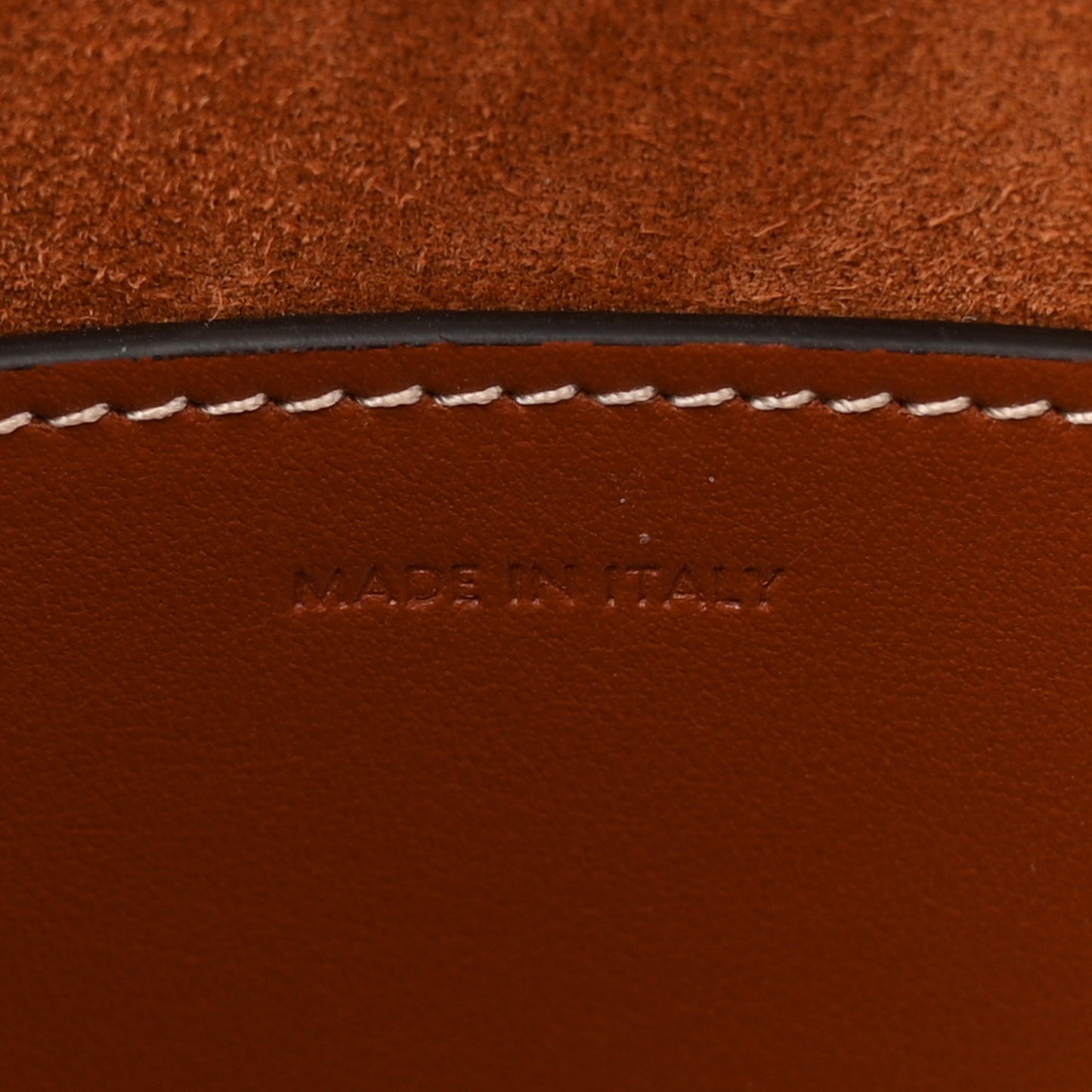 Smooth Calfskin Small Cuir Triomphe Bucket Bag Tan