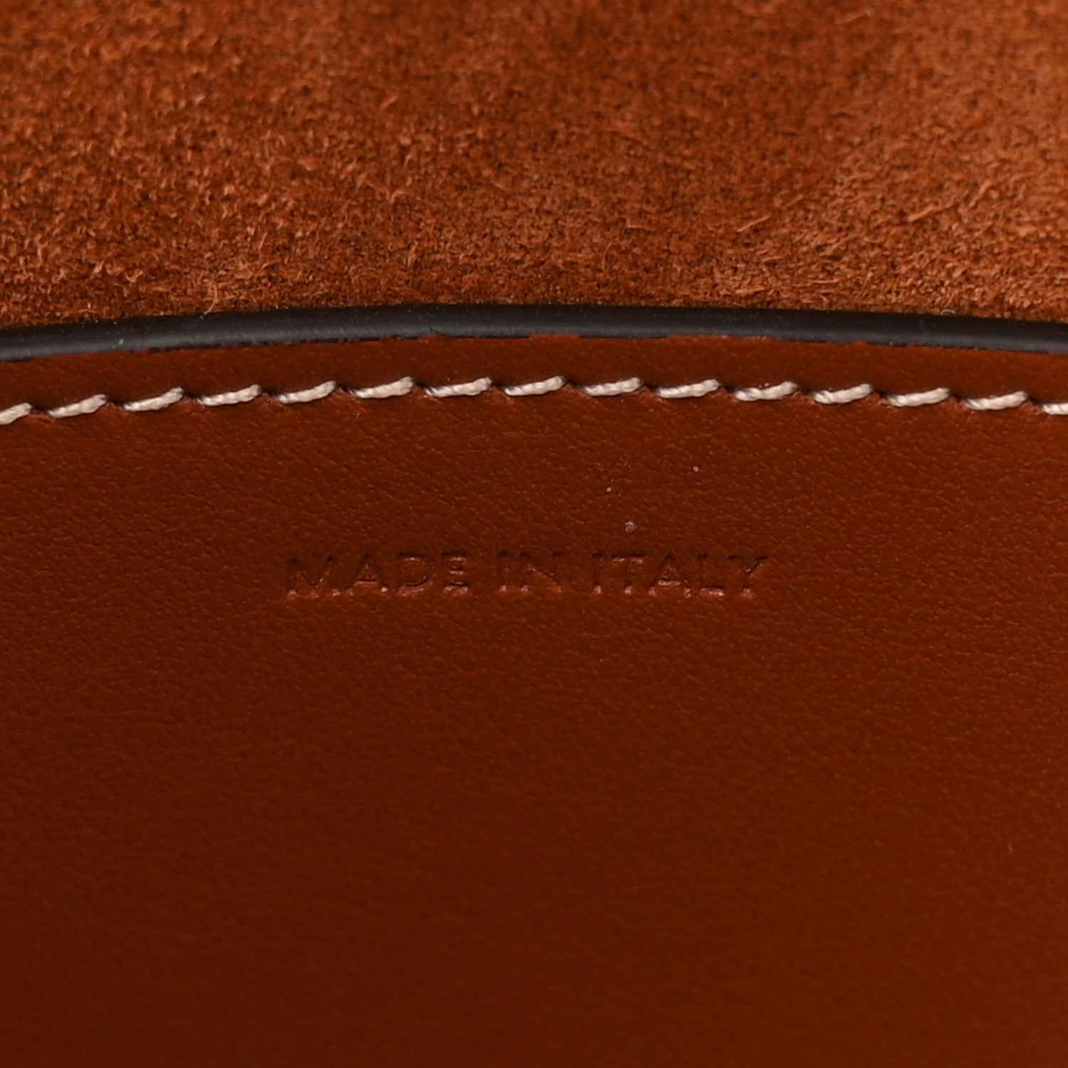 Celine Smooth Calfskin Small Cuir Triomphe Bucket Bag Tan 7 of 11
