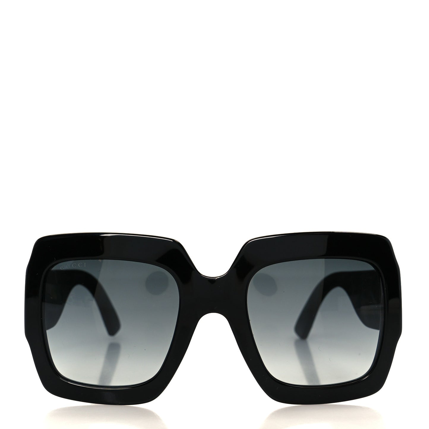 Square Frame GG0102S Sunglasses Glitter Black