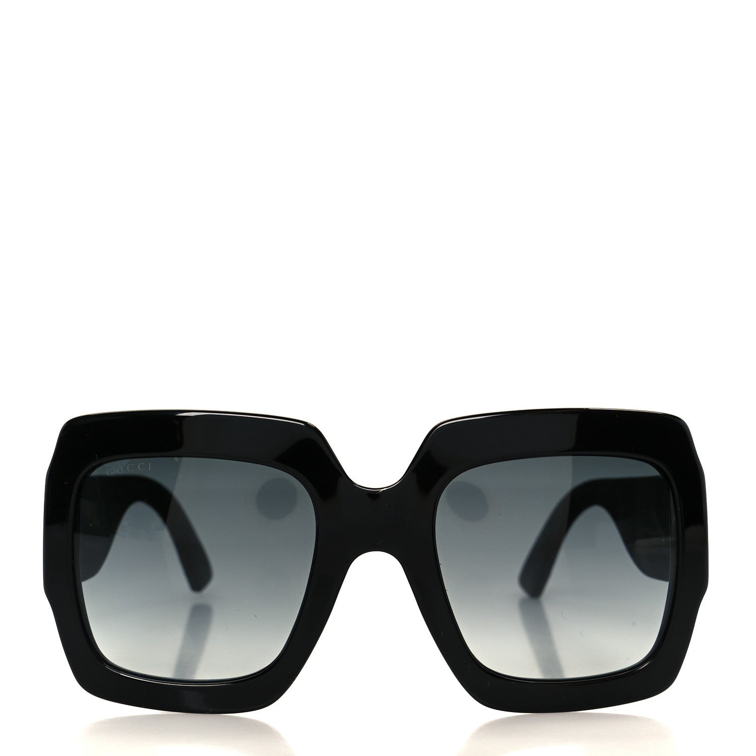 Gucci Square Frame GG0102S Sunglasses Glitter Black 2 of 7
