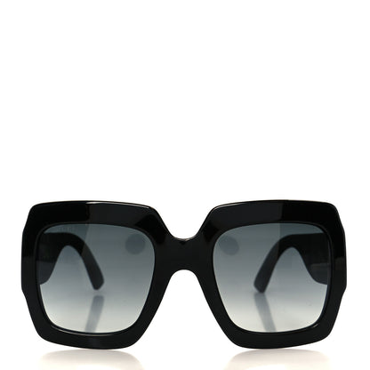 Gucci Square Frame GG0102S Sunglasses Glitter Black 2 of 7
