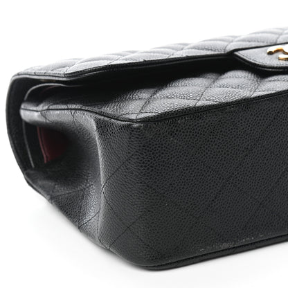 Chanel Caviar Quilted Jumbo Double Flap Black 5 of 9