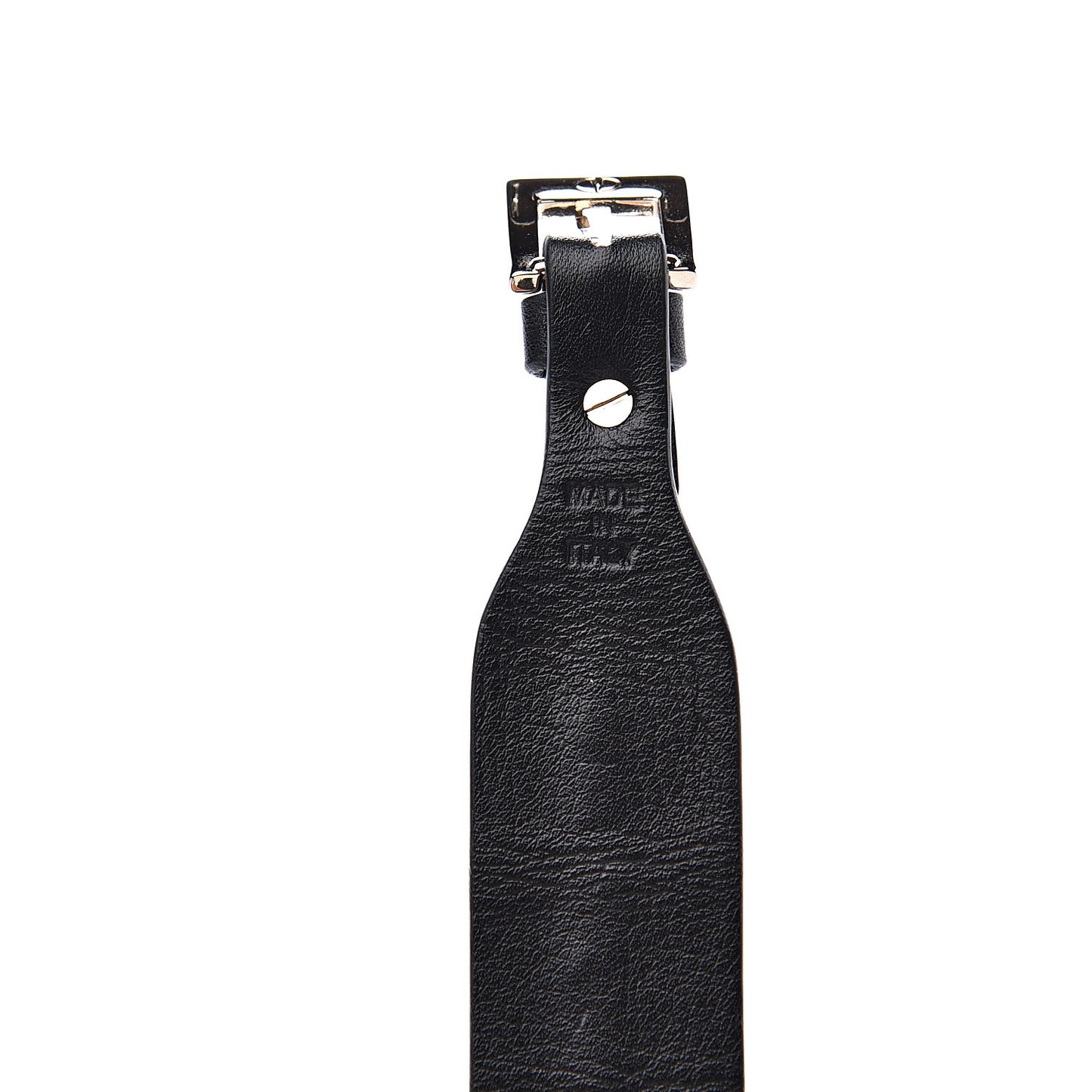 Calfskin Macro Rockstud Bracelet Black