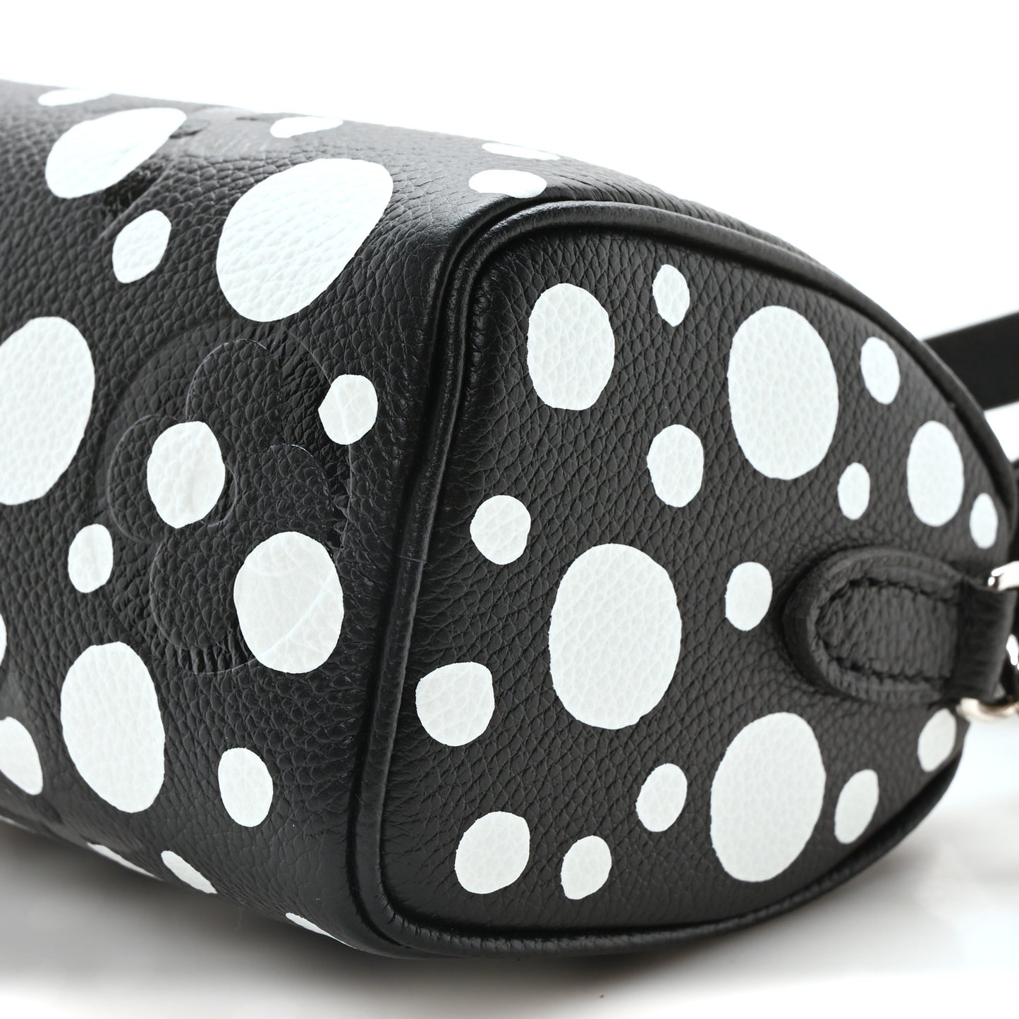 LV X YK Empreinte Infinity Dots Nano Speedy Bandouliere Black White