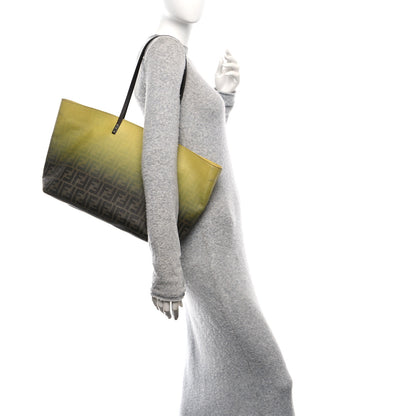 Fendi Zucca Spalmati Ombre Small Roll Tote Tobacco Cedro 2 of 15