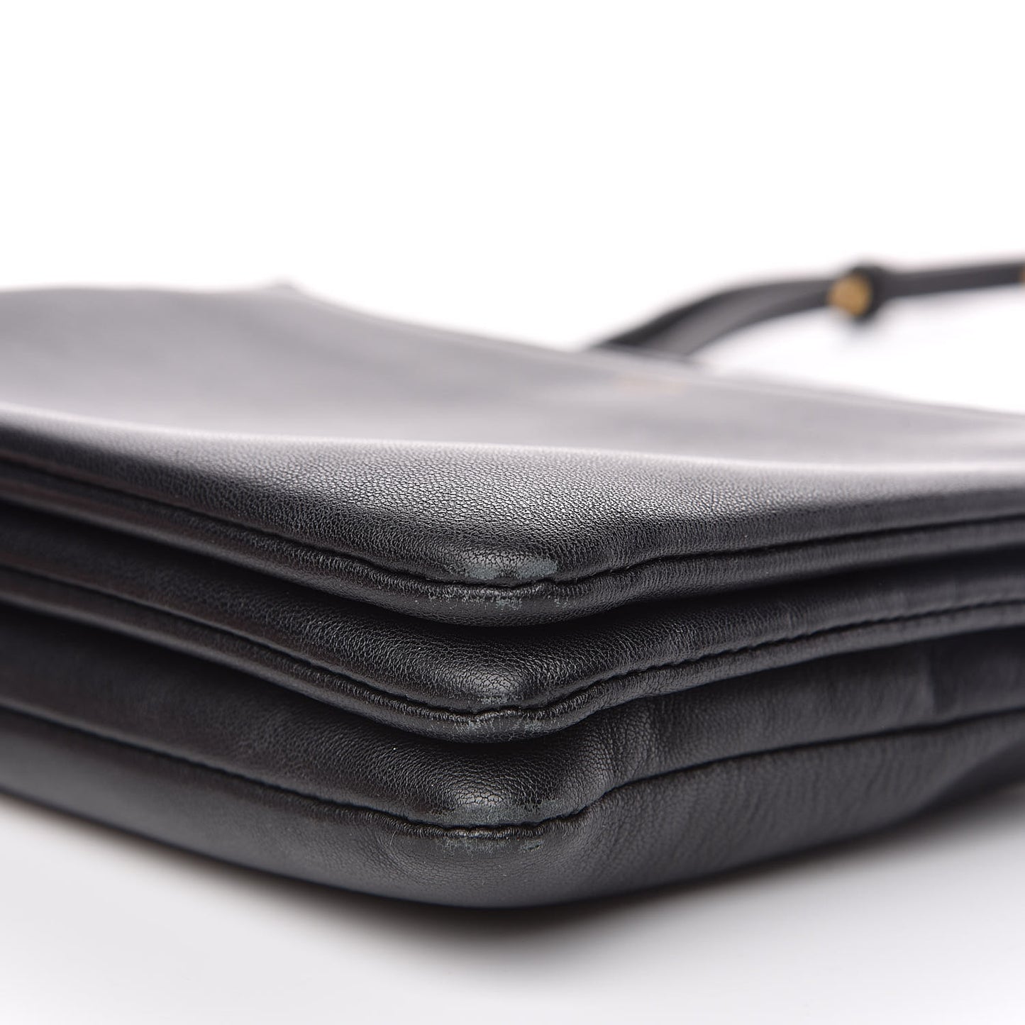 Lambskin Small Trio Crossbody Bag Black