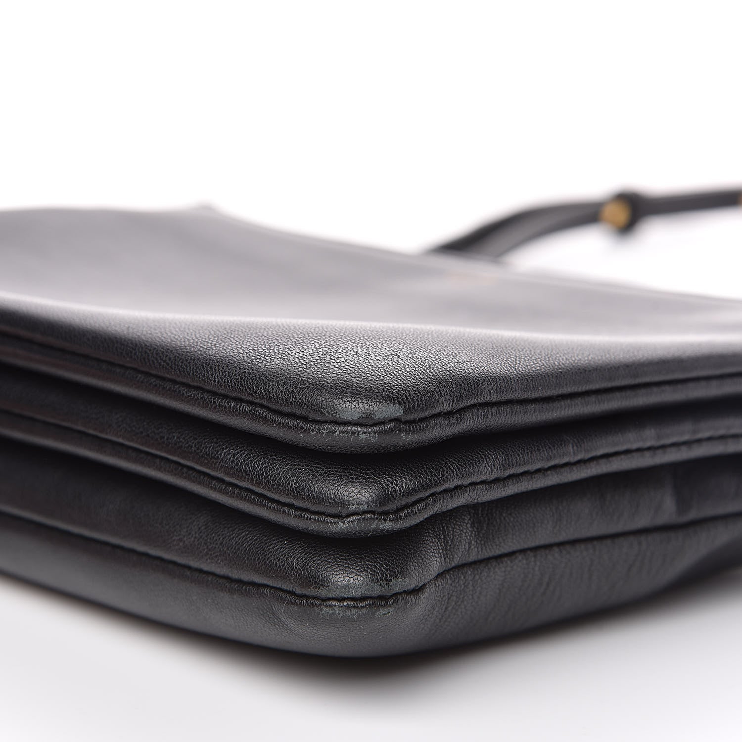 Celine Lambskin Small Trio Crossbody Bag Black 9 of 16