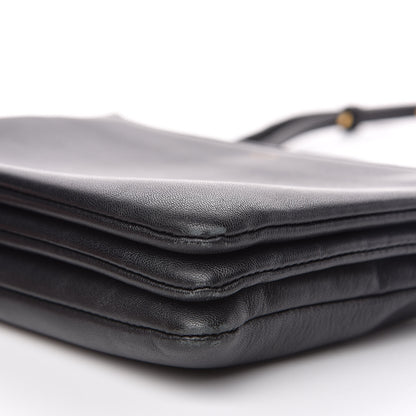 Celine Lambskin Small Trio Crossbody Bag Black 9 of 16