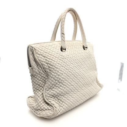 Bottega Veneta Nappa Bubble Quilted Tote Tote White 3 of 9