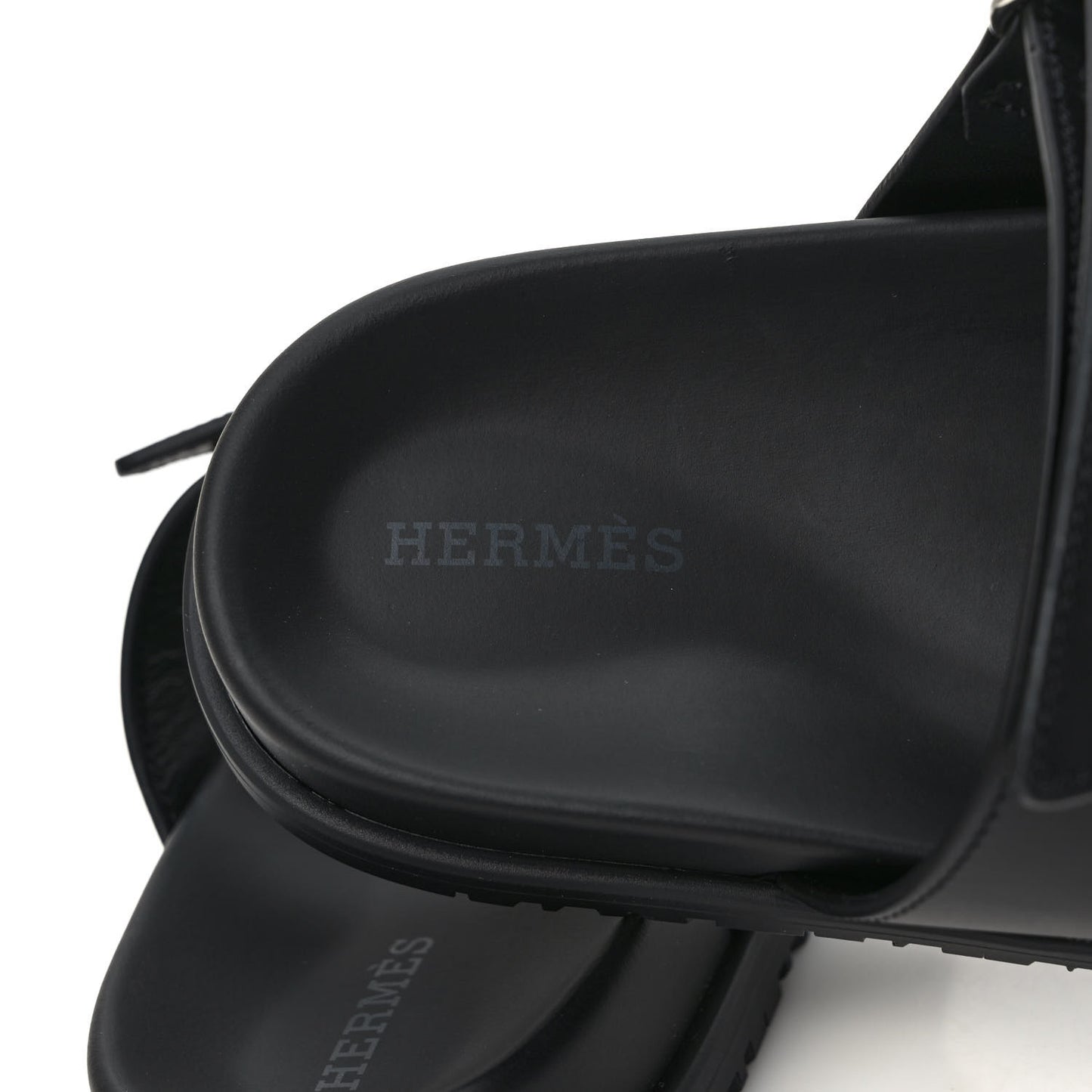 Calfskin Womens Chypre Sandals 36.5 Black
