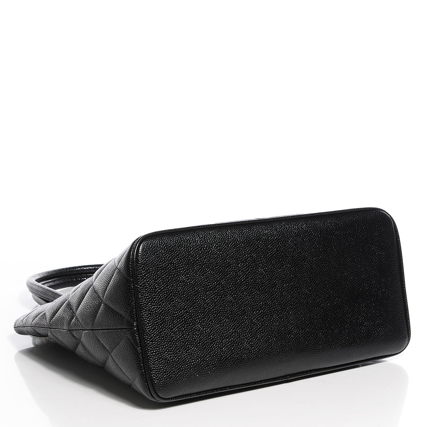Caviar Quilted Medallion Tote Black