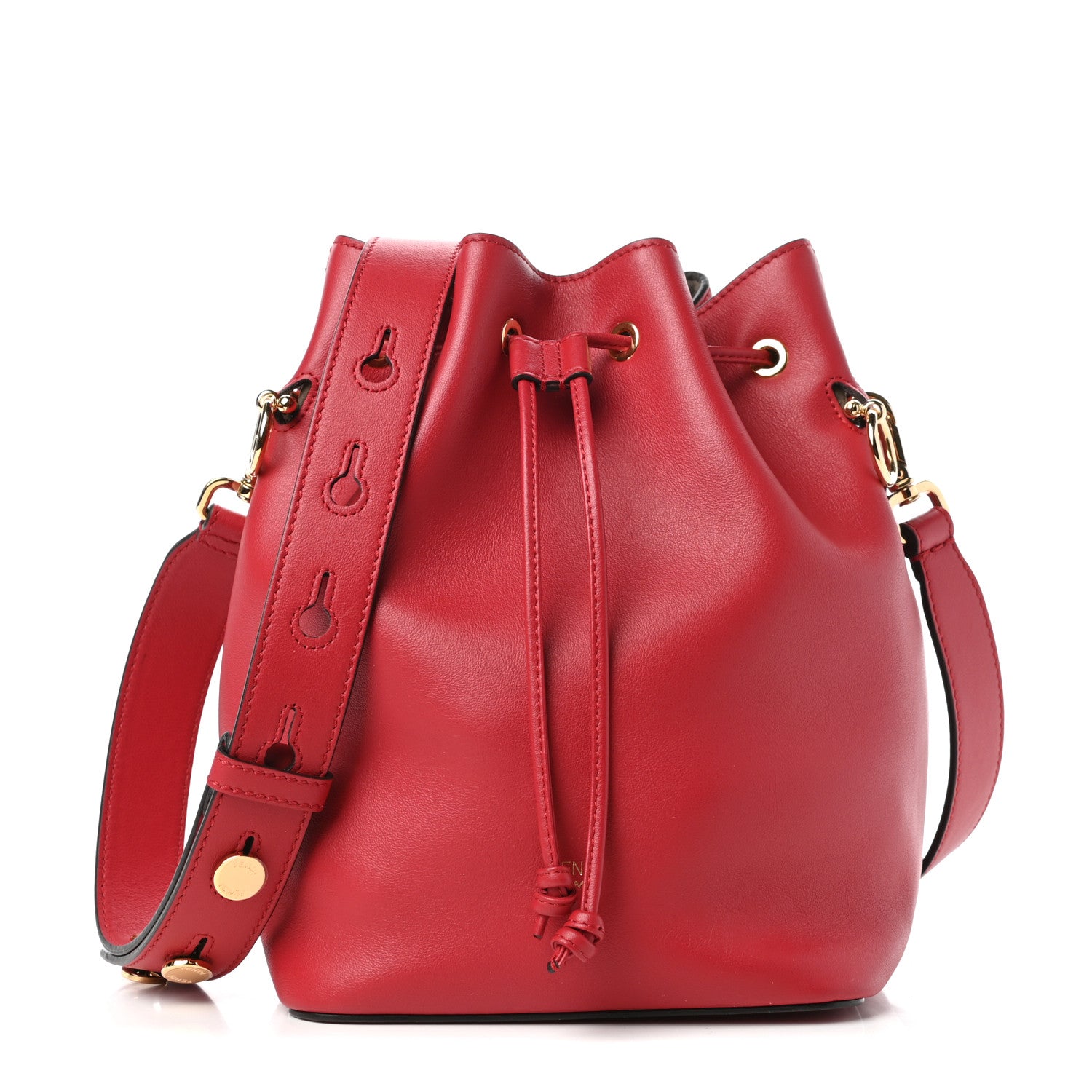 Fendi Vitello Grace Matte F is Fendi Grande Mon Tresor Bucket Bag Fragola 1 of 9