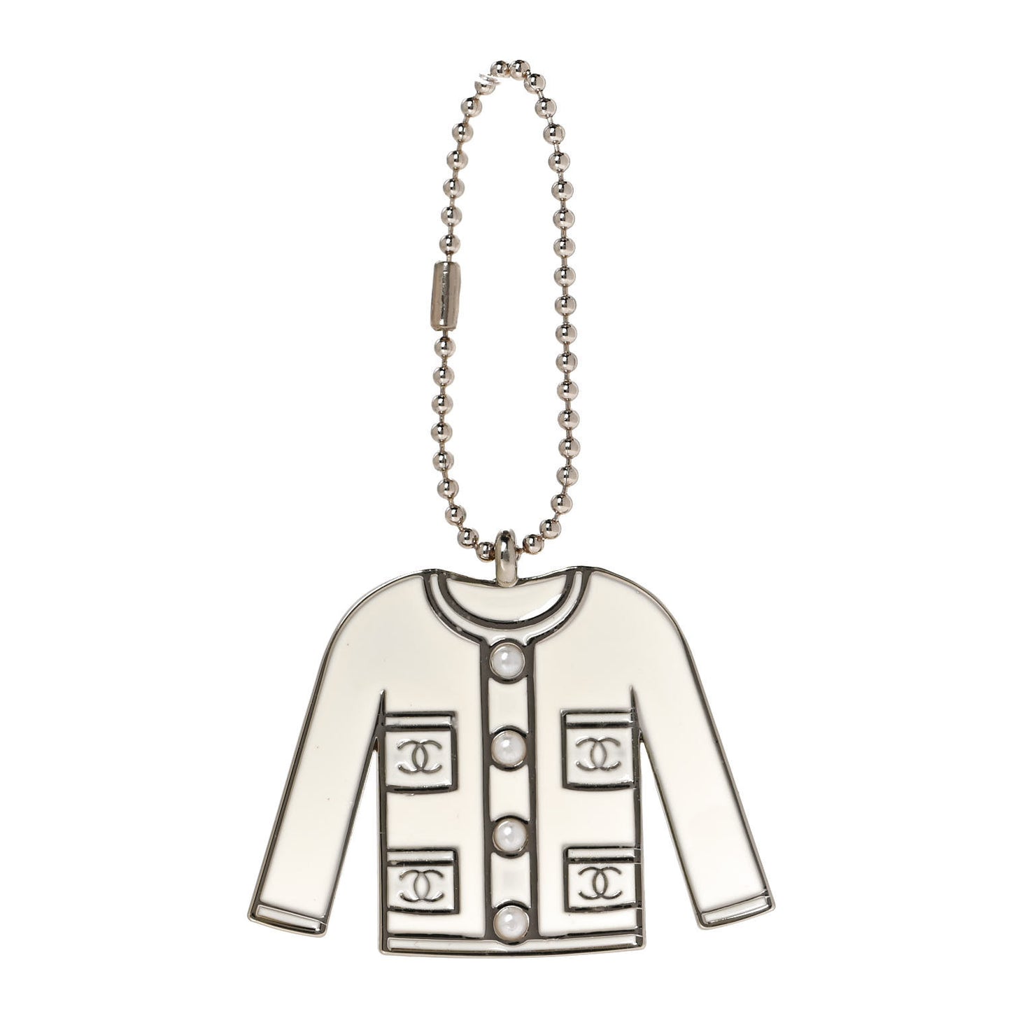 Pearl Enamel Blazer Jacket Charm