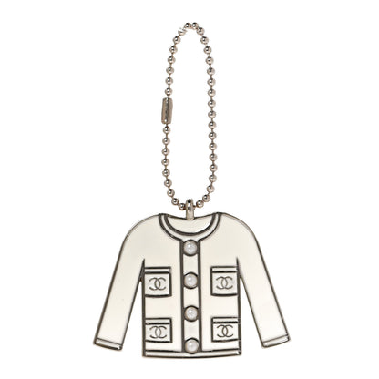 Chanel Pearl Enamel Blazer Jacket Charm 2 of 6