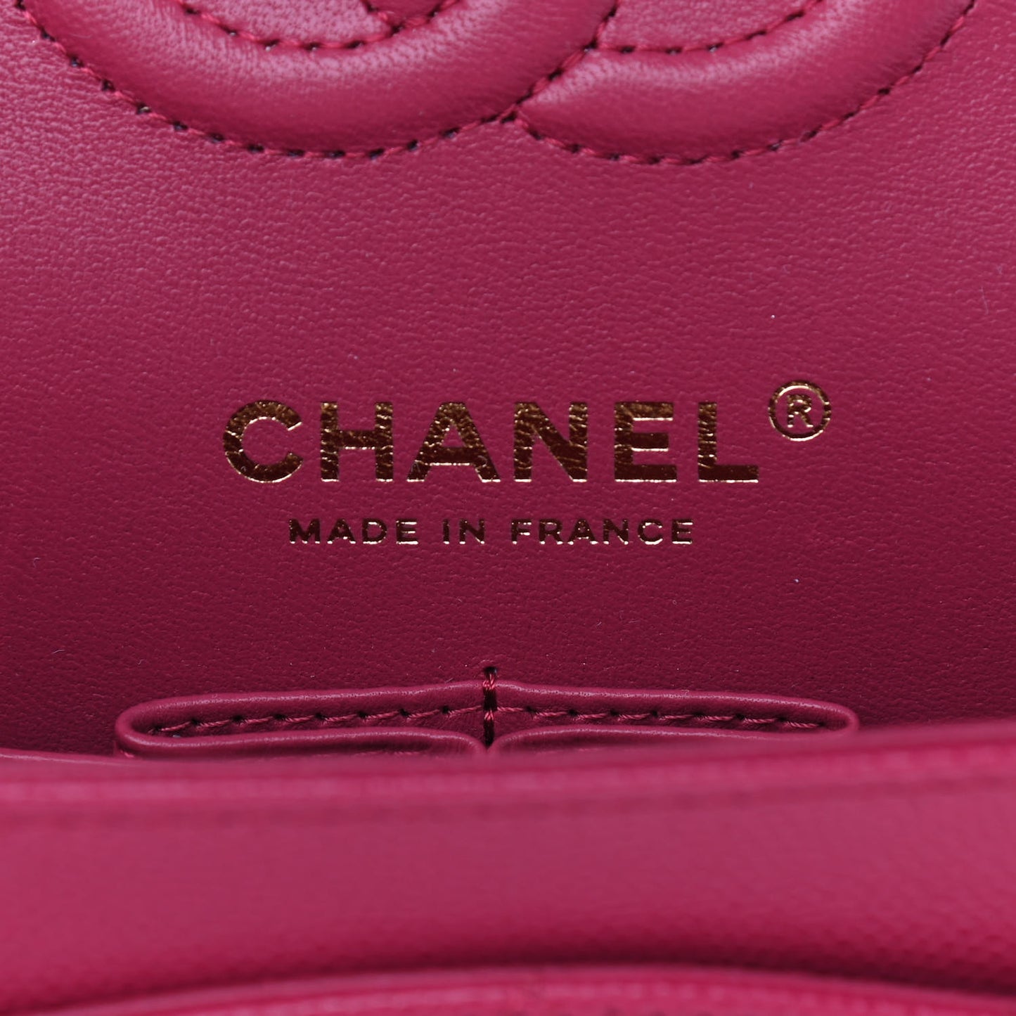 Caviar Quilted Small Double Flap Dark Pink
