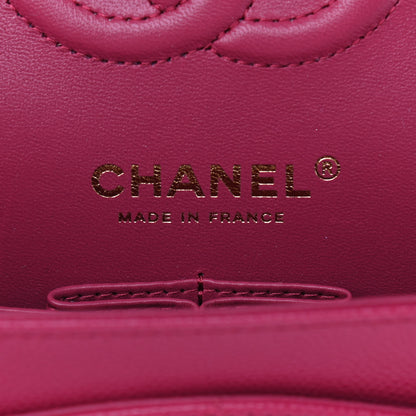 Chanel Caviar Quilted Small Double Flap Dark Pink 6 of 10