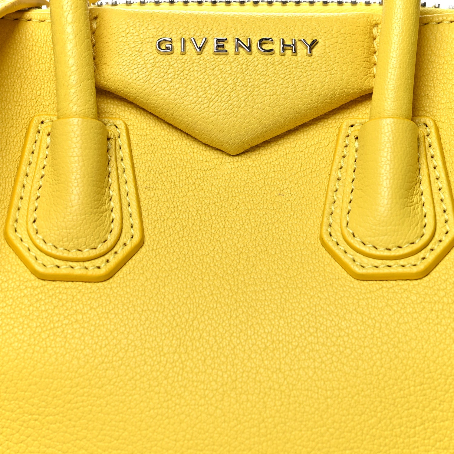 Givenchy Sugar Goatskin Mini Antigona Yellow 8 of 12