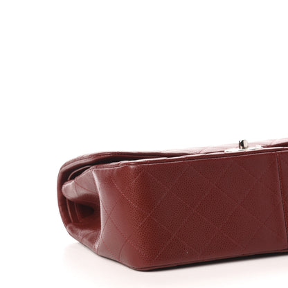 Chanel Caviar Quilted Jumbo Double Flap Red 10 of 12