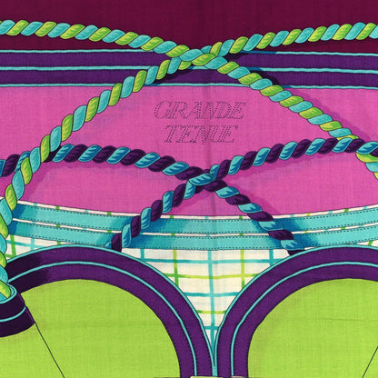 Hermes Cashmere Silk Grande Tenue Shawl 140 5 of 5