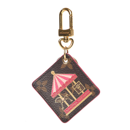 Louis Vuitton Monogram Illustre Carousel Bag Charm Key Ring Pink 1 of 3