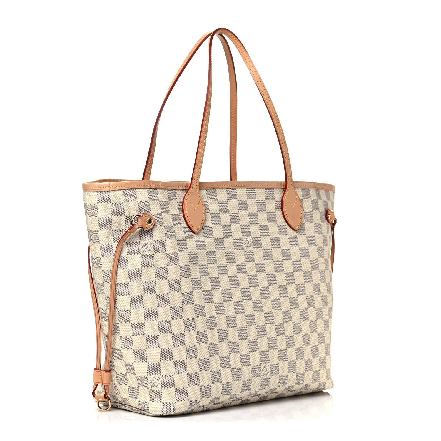 Louis Vuitton Damier Azur Neo Neverfull MM Rose Ballerine 2 of 4