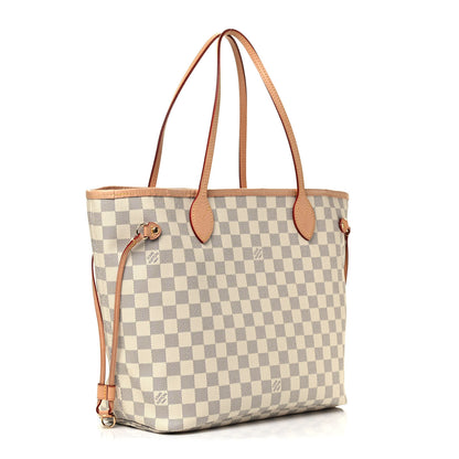 Louis Vuitton Damier Azur Neo Neverfull MM Rose Ballerine 2 of 4