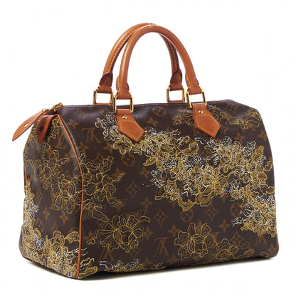 Louis Vuitton Monogram Dentelle Speedy 30 Gold 3 of 9