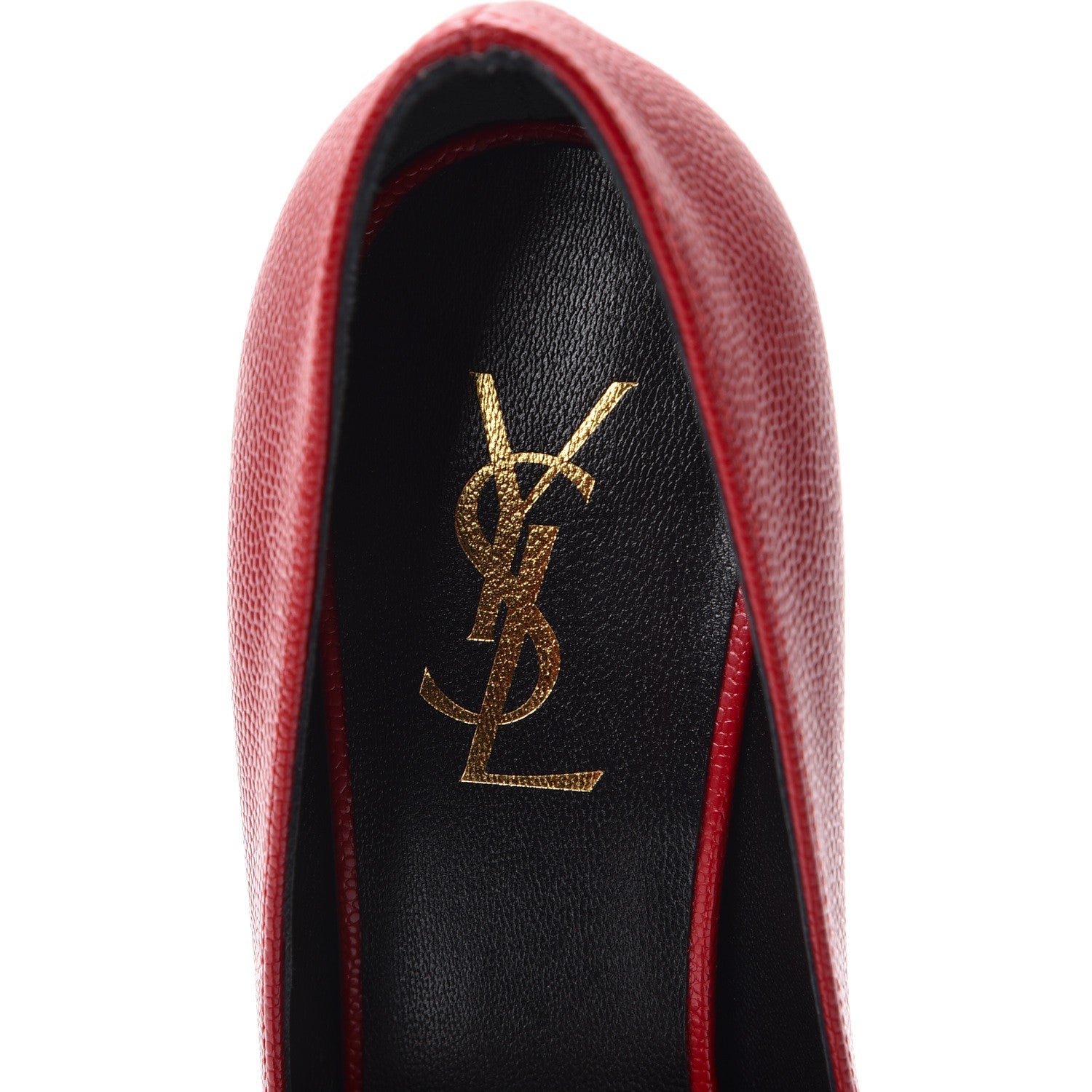 Saint Laurent Vernigolf Tribtoo Platform 80 Pumps 37.5 Rouge Orient 7 of 9