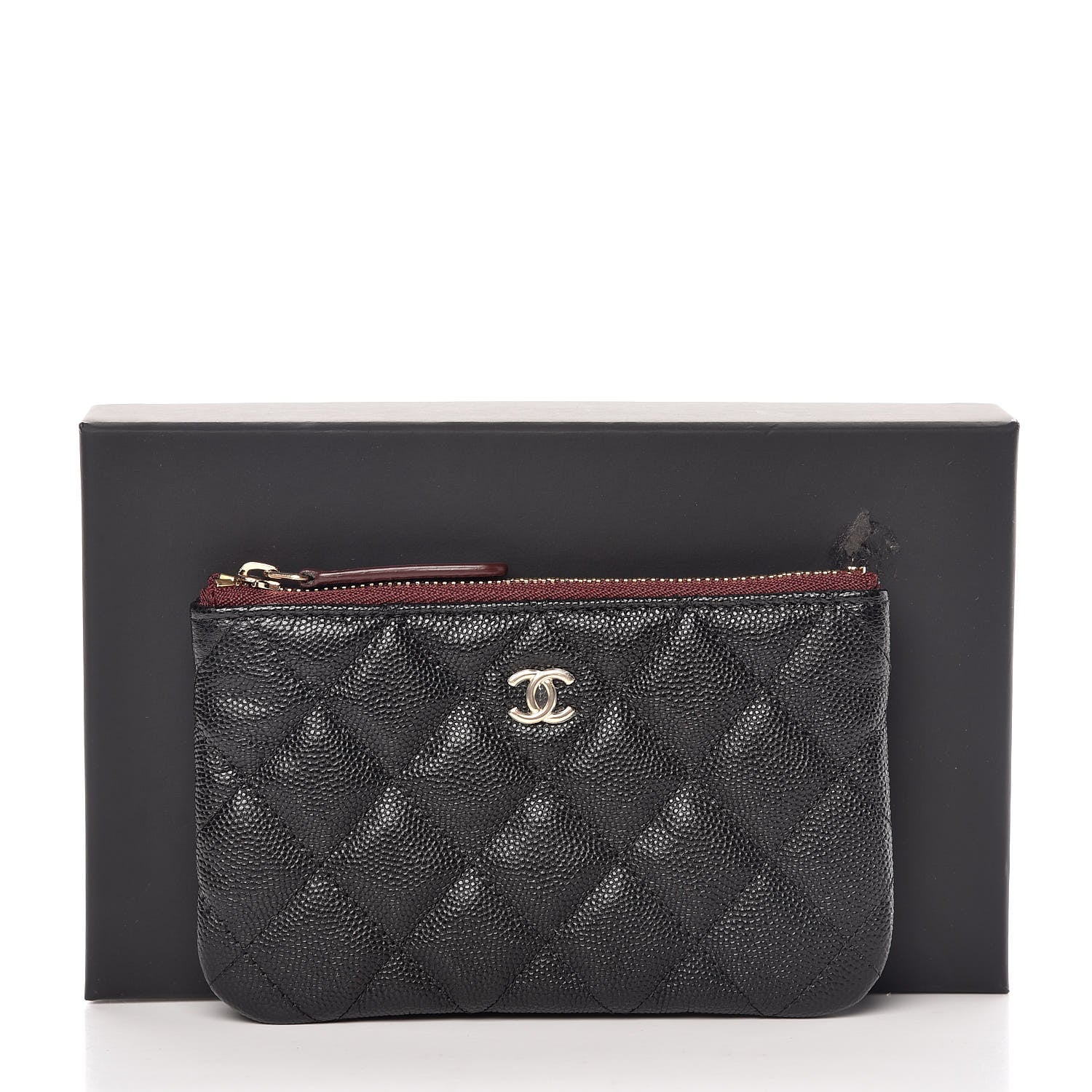 Chanel Caviar Quilted Small Cosmetic Case Black 8 of 8