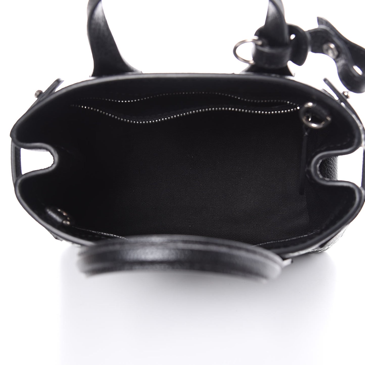 Goatskin Link Print Baby Banner Tote Black