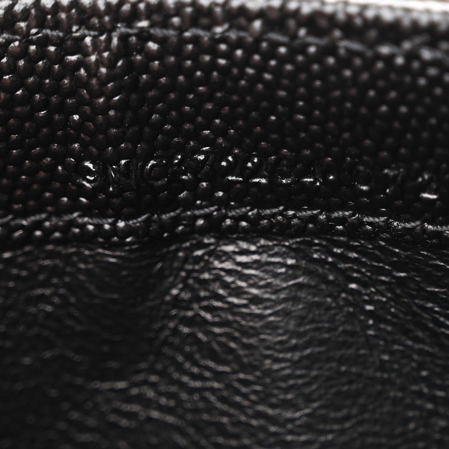 Saint Laurent Grain De Poudre Matelasse Chevron Monogram Flap Wallet Black 8 of 12