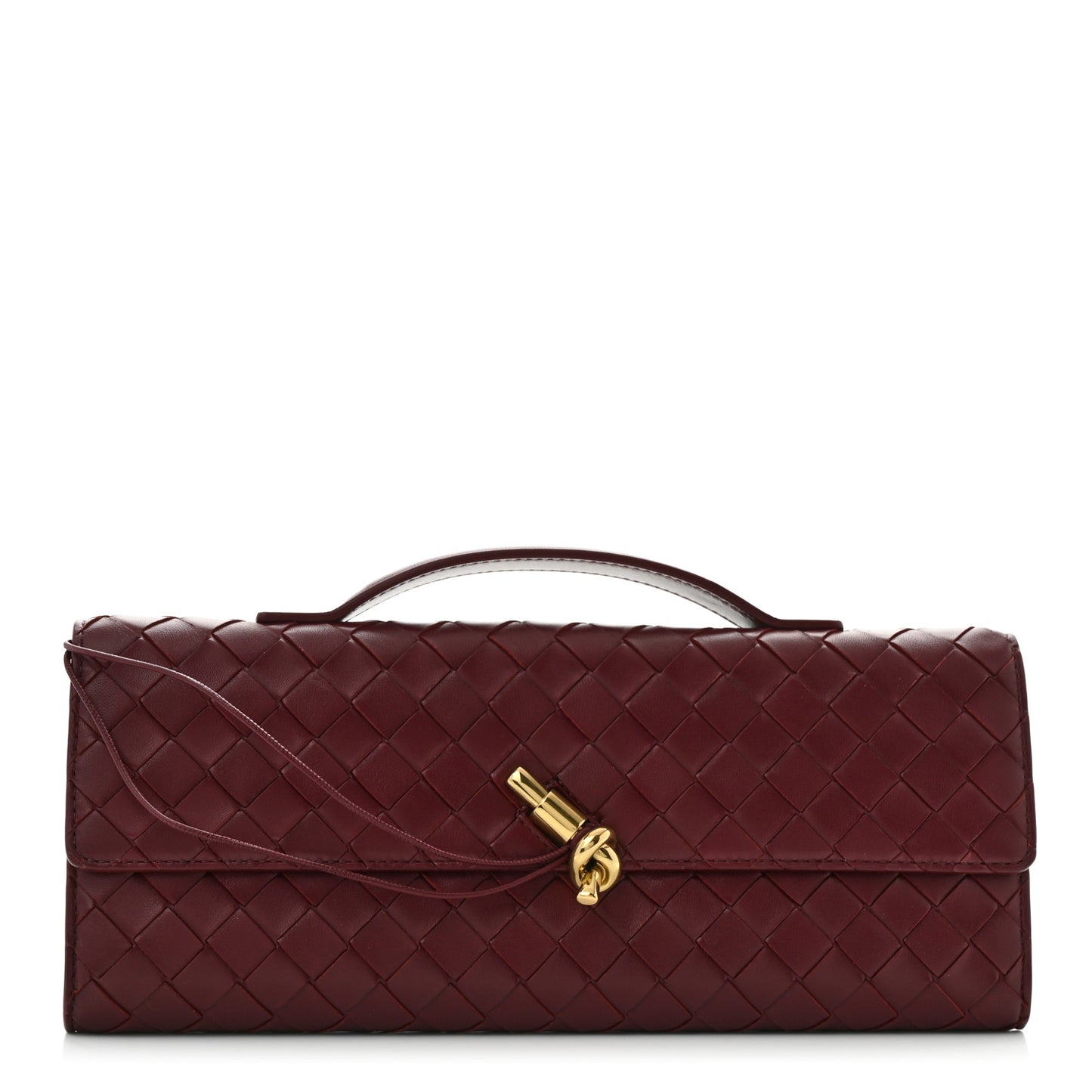 Nappa Intrecciato Long Andiamo Top Handle Clutch Barolo