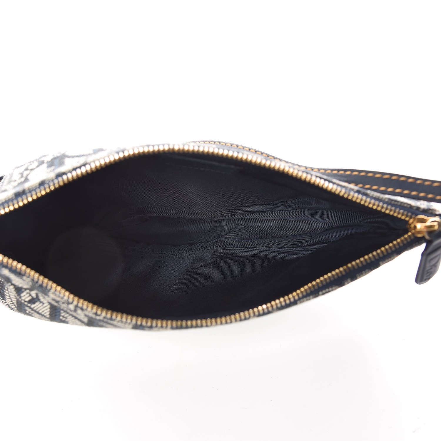 Christian Dior Monogram Mini Saddle Pochette Navy 5 of 10