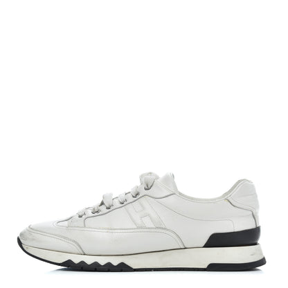 Hermes Calfskin Womens Trail Sneakers 39.5 White 1 of 27