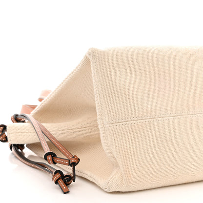 Loewe Canvas Calfskin Small Cushion Tote Beige 10 of 16