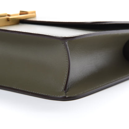 Saint Laurent Smooth Calfskin Carre Satchel Green 9 of 10