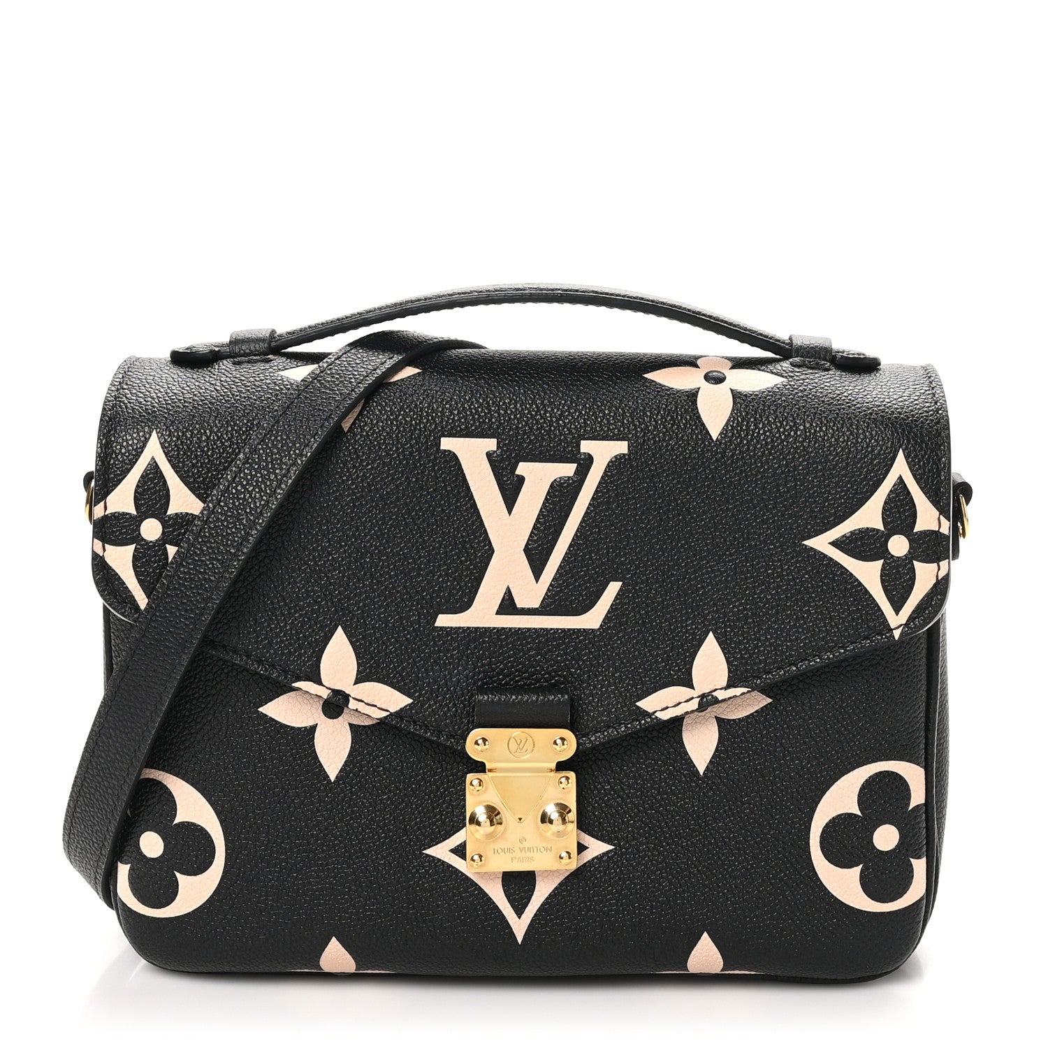 Louis Vuitton Empreinte Monogram Giant Pochette Metis Black Beige 1 of 9
