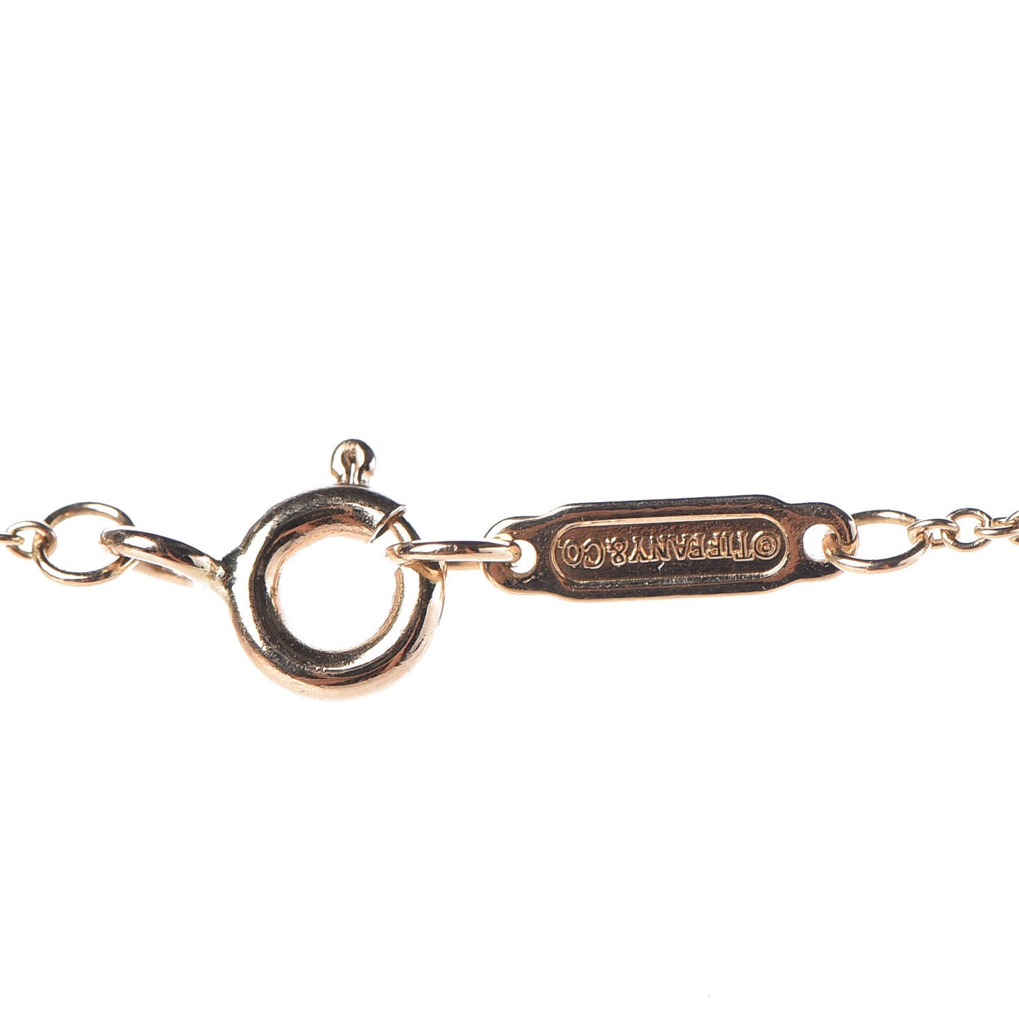 18K Yellow Gold Small Oval Key Pendant Necklace