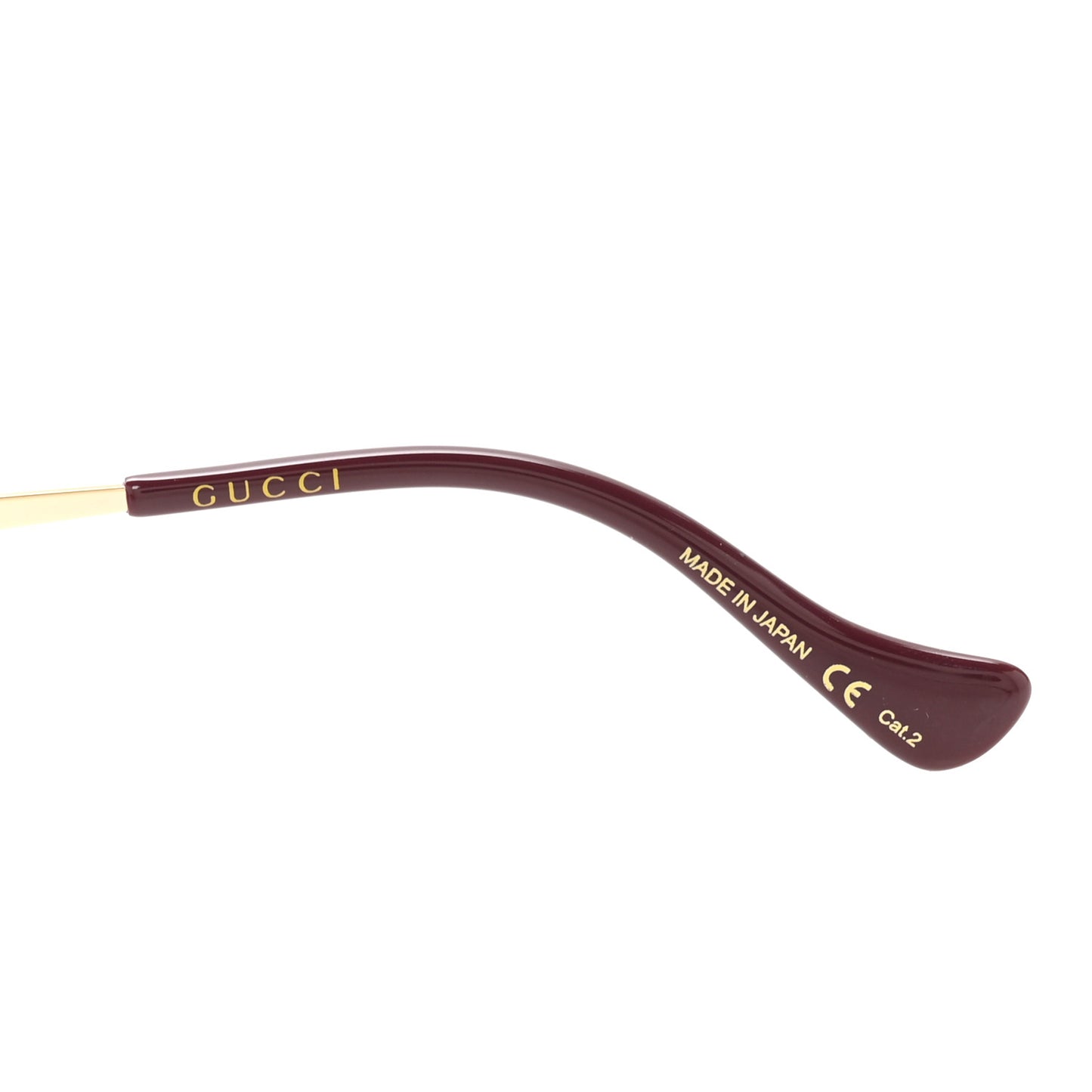 Metal Round Sunglasses GG1089SA Gold Red
