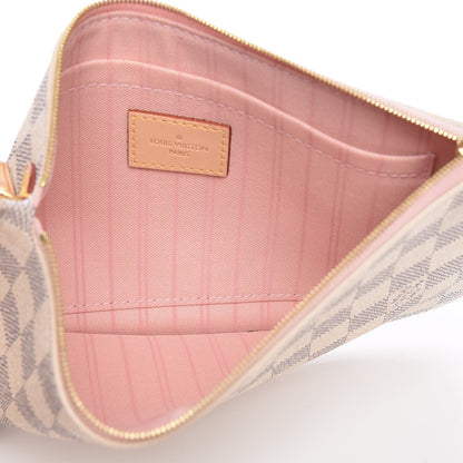 Louis Vuitton Damier Azur Neverfull MM GM Pochette Rose Ballerine 5 of 8