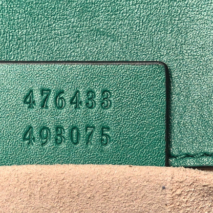 Gucci Calfskin Matelasse Super Mini GG Marmont Shoulder Bag Emerald Green 7 of 11