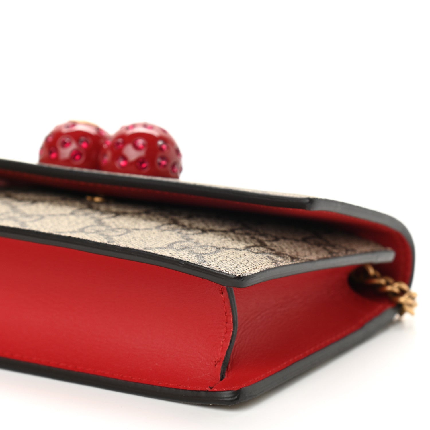 Gucci GG Supreme Monogram Mini Cherry Chain Bag 9 of 10