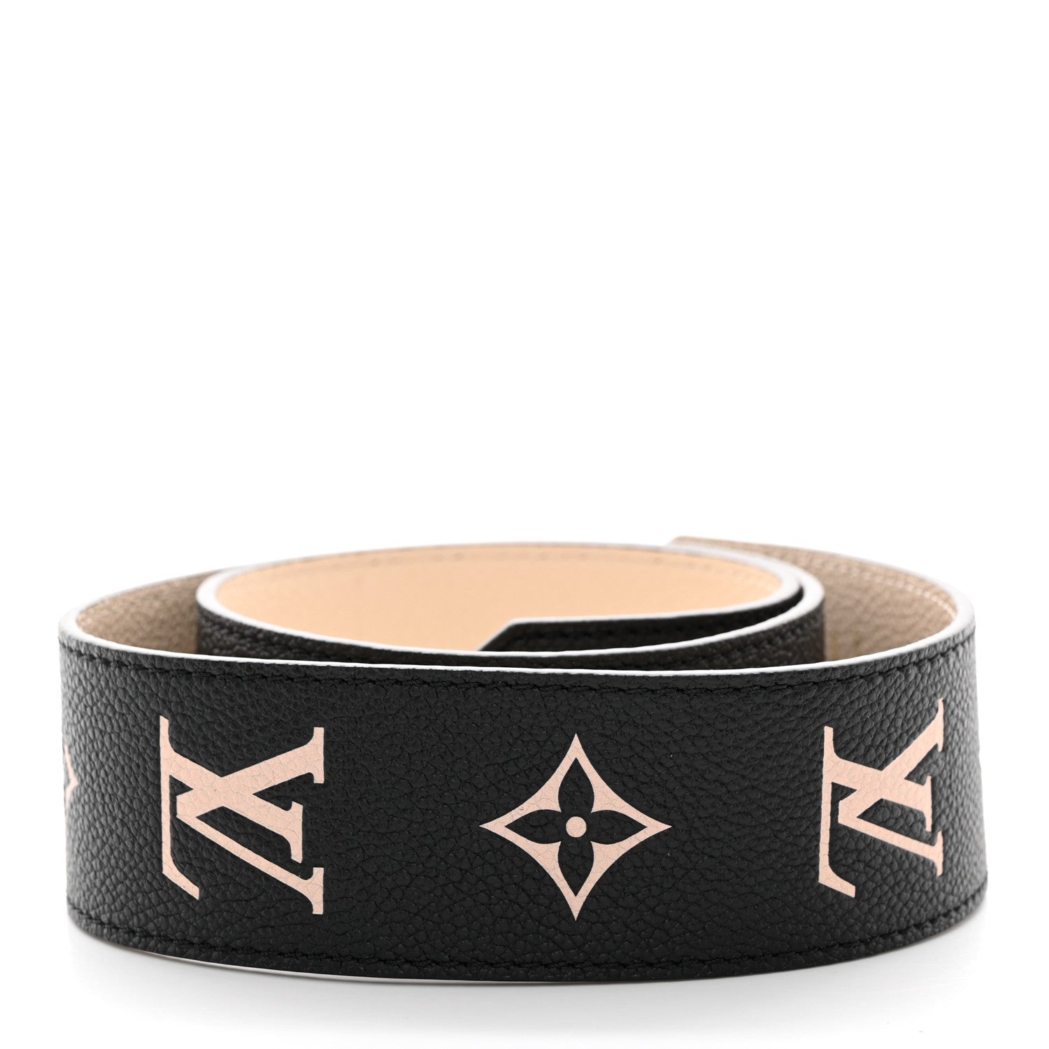 Louis Vuitton Empreinte Monogram Bandouliere Shoulder Strap Black Beige 2 of 5