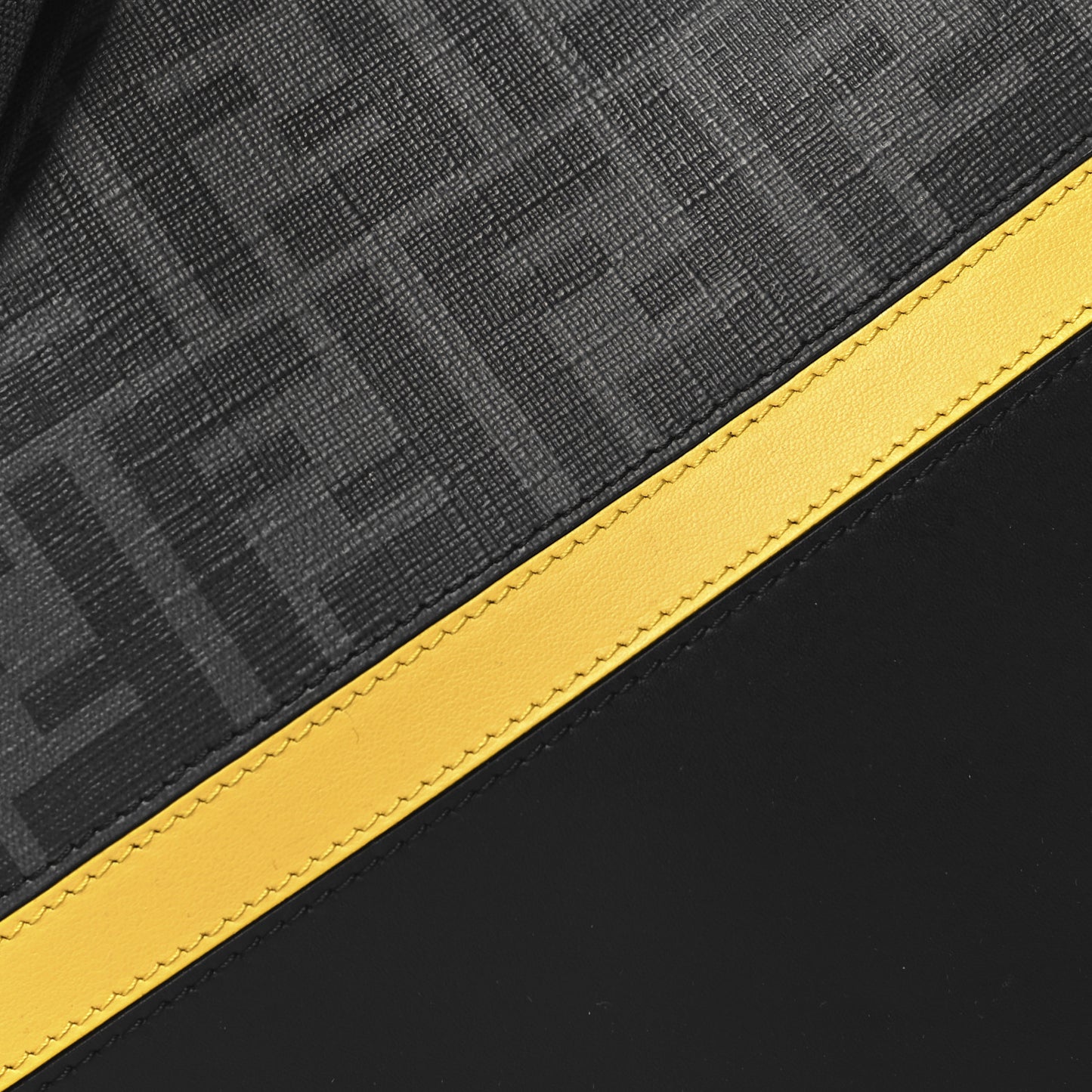 Glazed Fabric Vitello Liberty FF 1974 Diagonal Medium Camera Case Black Sunflower