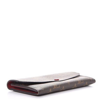 Louis Vuitton Monogram Emilie Wallet Red 4 of 8