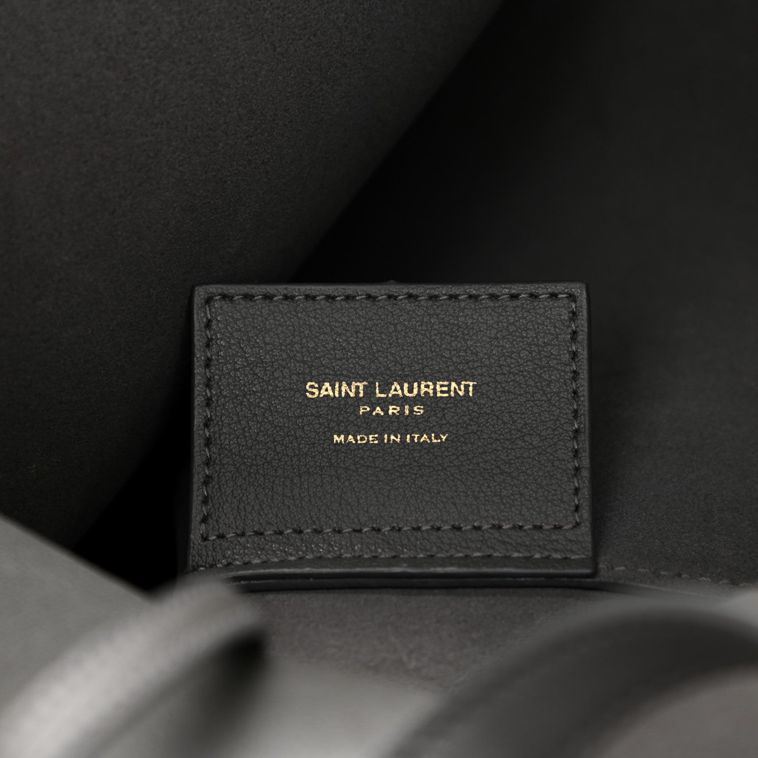 Saint Laurent Calfskin North-South Shopping Tote Storm 8 of 13
