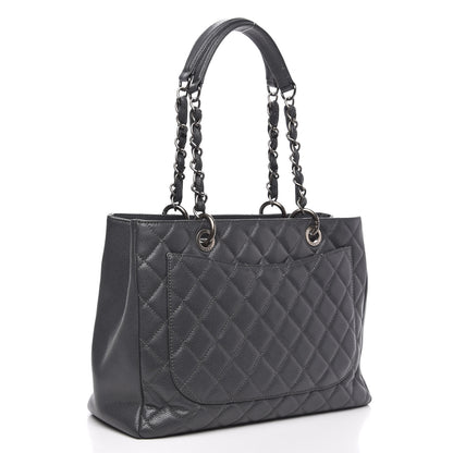 Chanel Caviar Quilted Grand Shopping Tote GST Grey 3 of 11