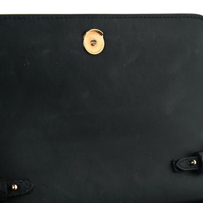 Burberry Calfskin Mini Vintage Check Note Bag Black 13 of 14